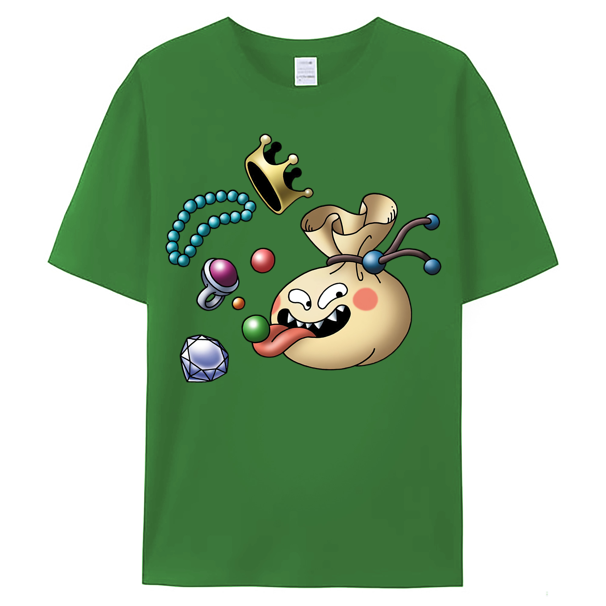 （画像用） ドラゴンクエスト Doragon Kuesuto Dragon Quest レディースカジュアルプリントTシャツ（綿100％）